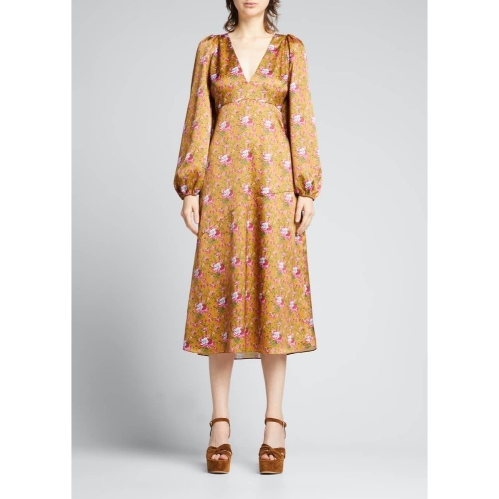 LoveShackFancy Kinnear Dress Ruby Goldmine Size 6 NEW NWT